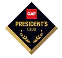 GAF Presidents Club Award West Michigan Roofing